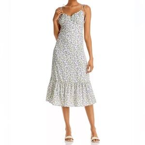 AQUA Floral Midi Dress